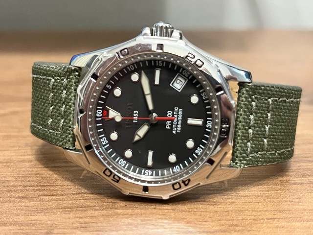 Lindo E Raro Diver Tissot Pr100 150m Submariner Tag Heuer Omega