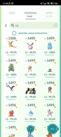 Pokémon GO > Conta pokemon Go, com varios lendarios, lendarios shinys,  pokemons shinys, 100%