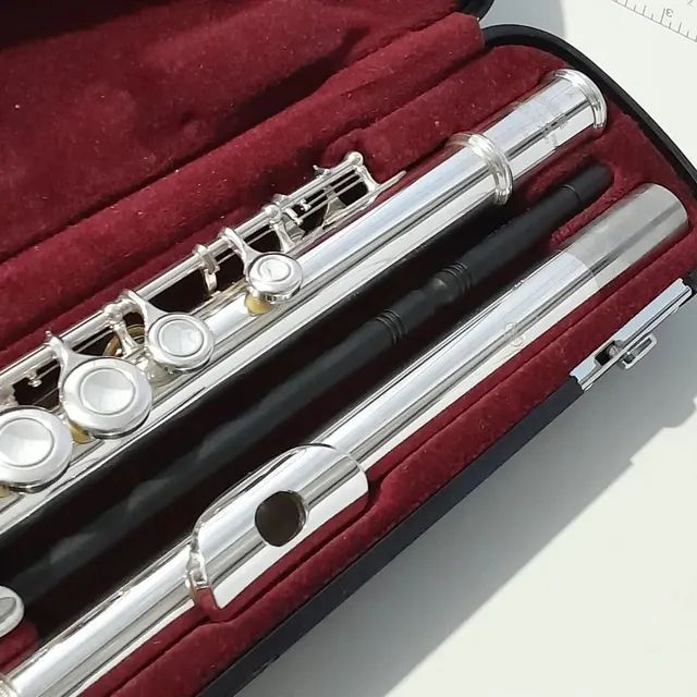 Yamaha YFL 211N Flauto Traverso Con Custodia &ndash; Ricondizionato, Meccanica Silenziosa, Chiavi Foro Chiuso