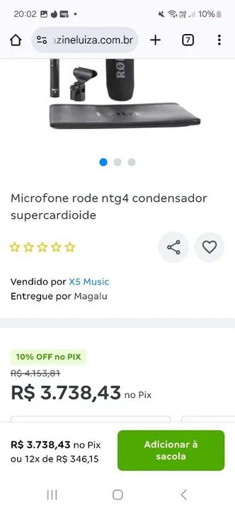 Microfone RØDE NT-USB Mini - Novo - Foto 4