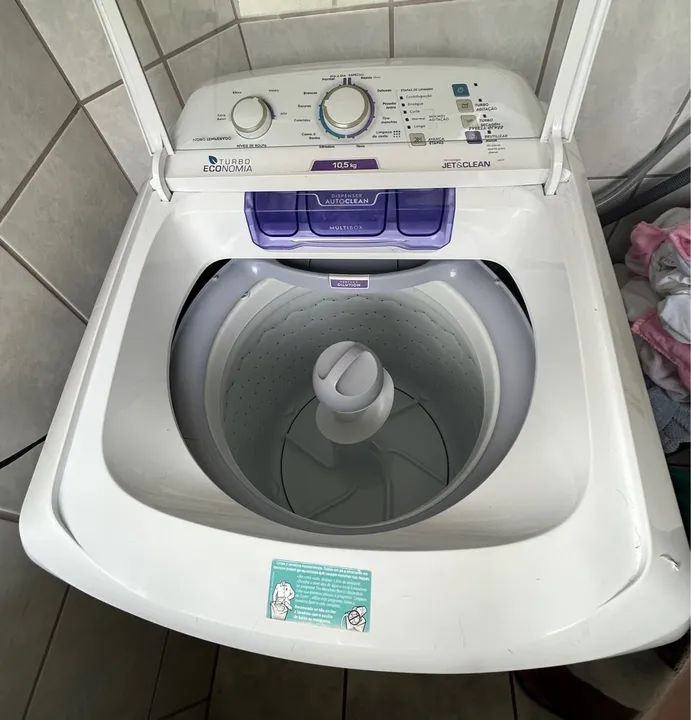 Máquina de Lavar Roupa 10,5kg Jet&Clean - Turbo Economia - Foto 3