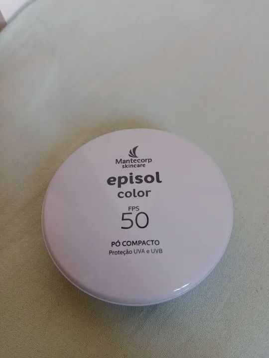 USADO!!! Pó facial compacto Episol Fps50. COR 2, CLARA. - Foto 2