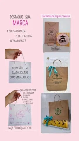 Carimbo personalizado com sua logomarca 