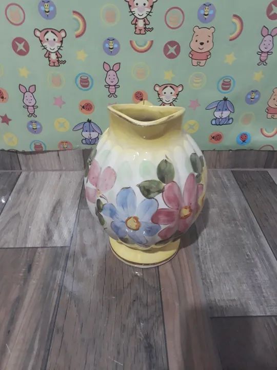 5 Copos de Cerâmica e 1 Jarra de Flores - Foto 5