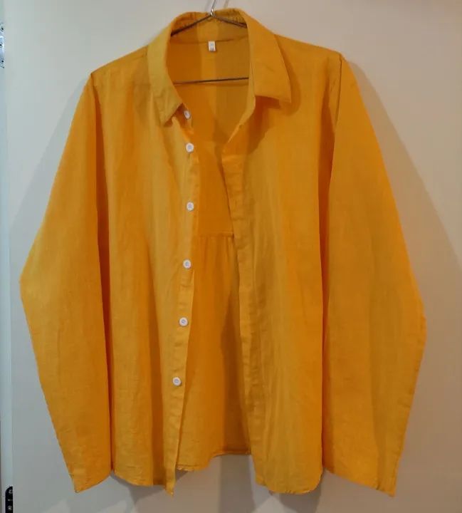 Camisa plissada feminina 