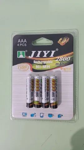 Kit com 4 Pilhas Recarregáveis (AA ou AAA) z190  - Foto 3