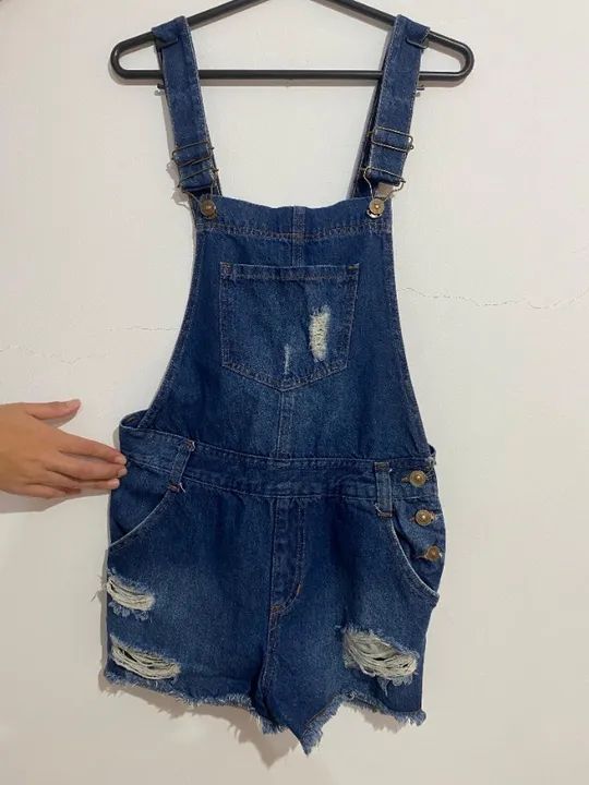jardineira jeans