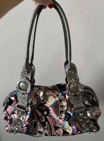  Bolsa de ombro, estampa floral, Marca Kethy Van Zeeland nova e maravilhosa - Foto 2