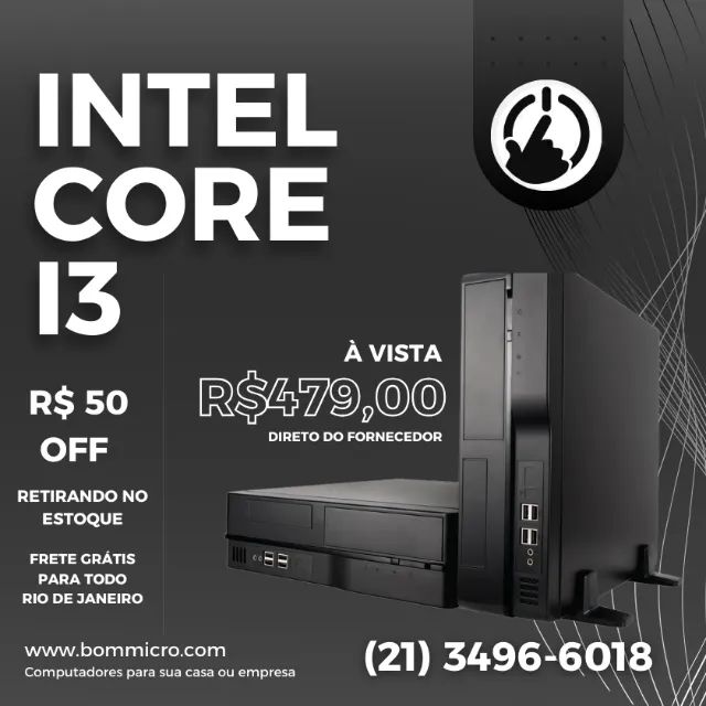 intel core i3 somente cpu