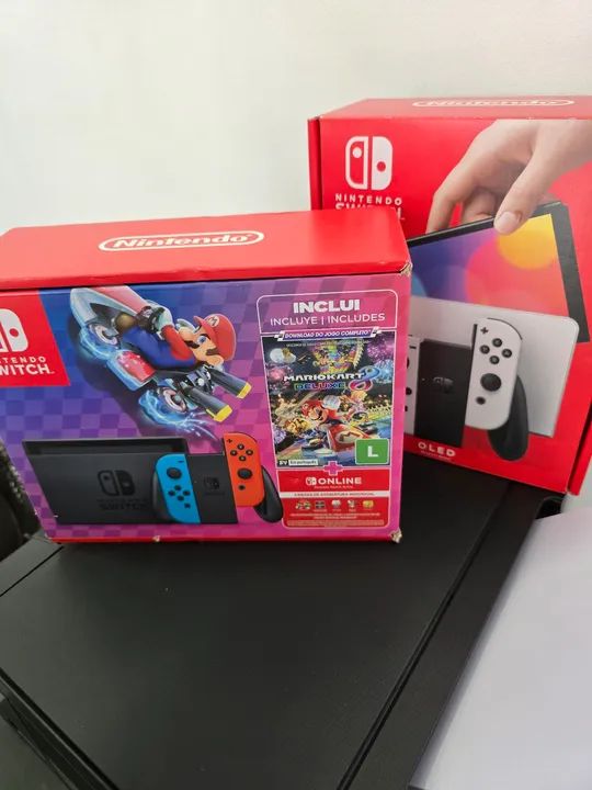 Novo, Nintendo Switch destravado sd 128gb