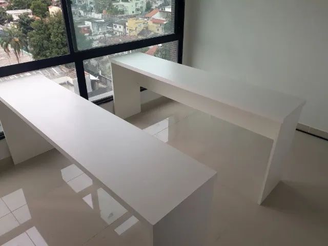 Mesa reta simples 150cm - Foto 3