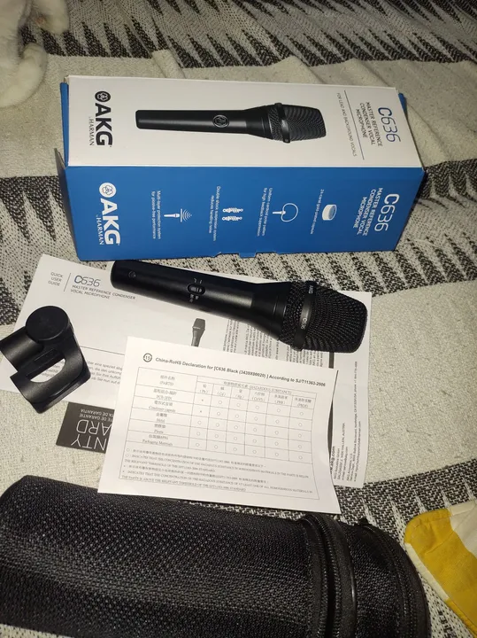 Microfone akg c636 condensador cardioide