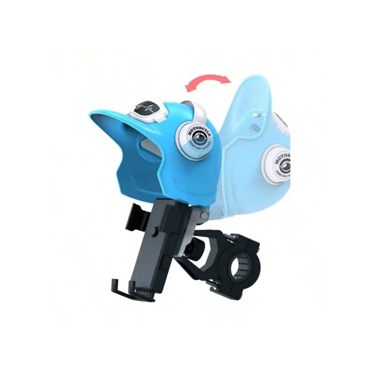Suporte para celular com design de capacete