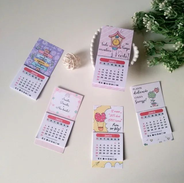 ? Mini Calendários Personalizados ? 100 unidades - Foto 2