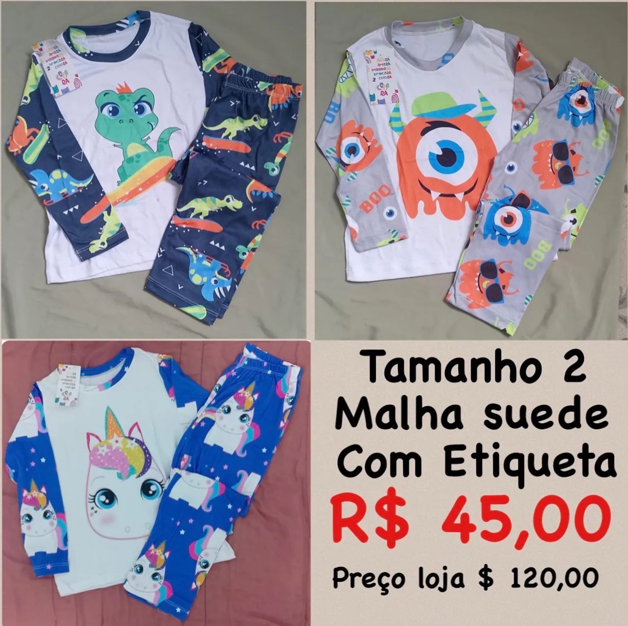 Desapegos tamanho 1 e 2 - novos