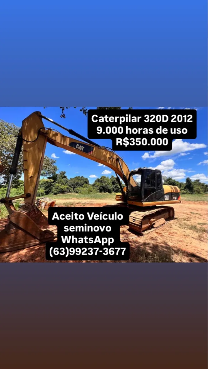 Escavadeira Caterpillar 320D - CAT