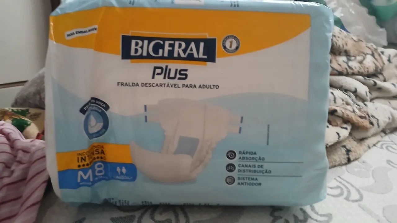 Fralda bigfral Plus m 8 unidades  - Foto 2