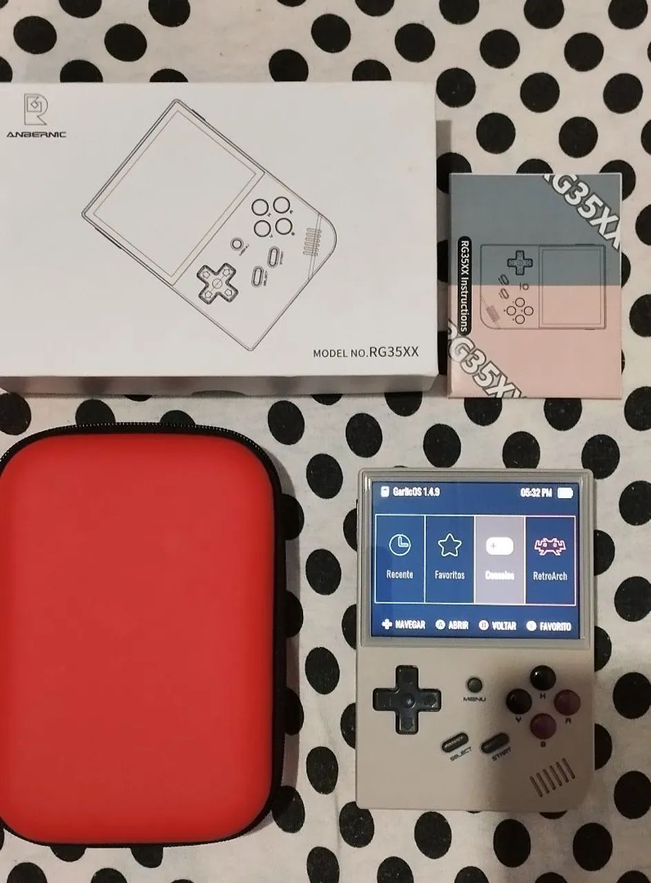 Anbernic RG35XX - Com SD 64g kodak - sistema GarlicOs 