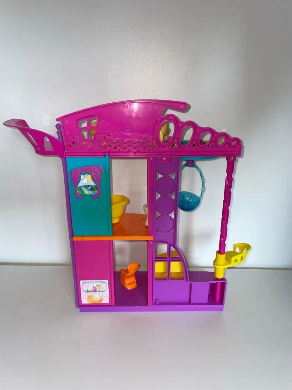 Casa Polly Pocket Cola e Descola Cabeça para baixo - Foto 4