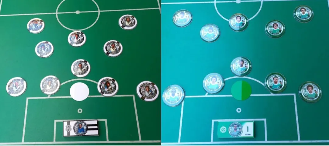 2 Times De Futebol De Mesa - Ponte Preta 1977 e Guarani 1978