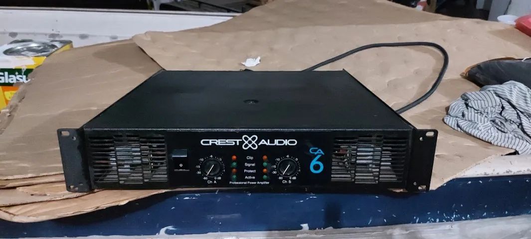 Amplificador Crest Audio CA 6 o mais Novo do Brasil
