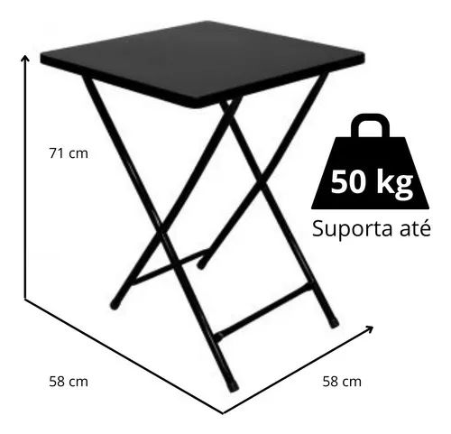 Mesa dobrável de metal  - Foto 2