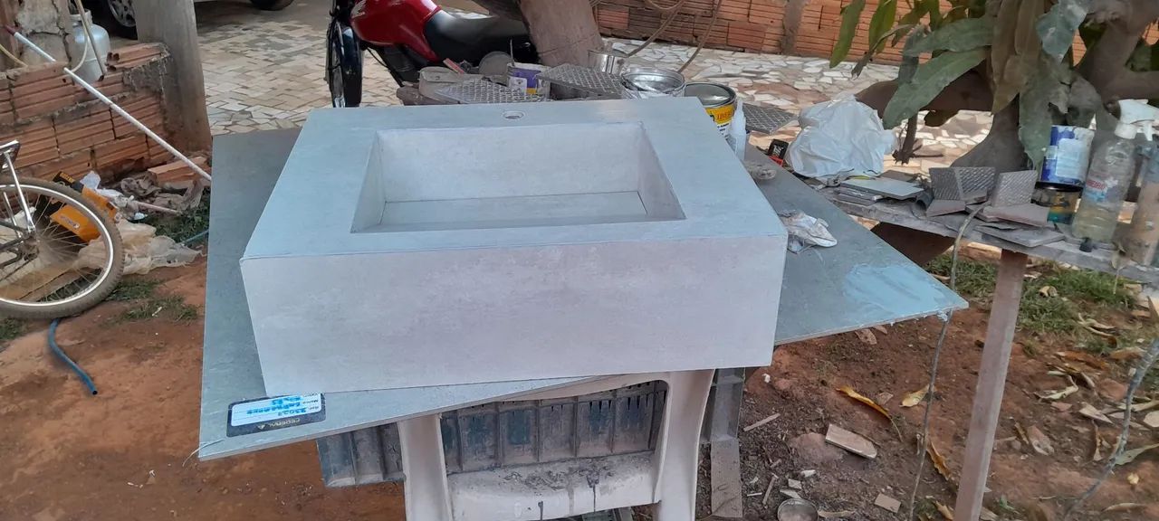 Pia de porcelanato 64842087836547120