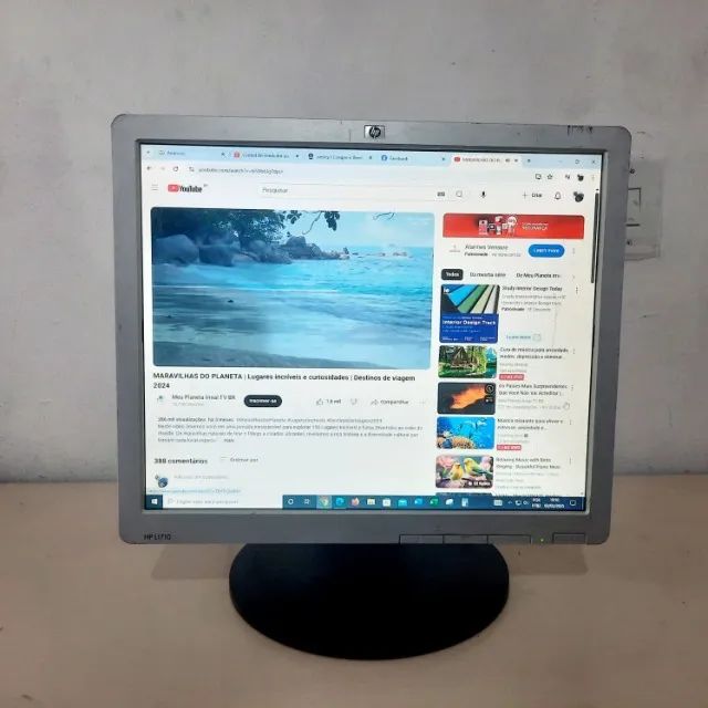 Monitor 17 Polegadas Hp Lcd L1710 Quadrado - Foto 2
