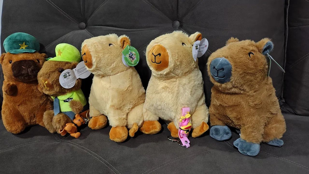 5 Pelúcias de Capivara para Colecionar