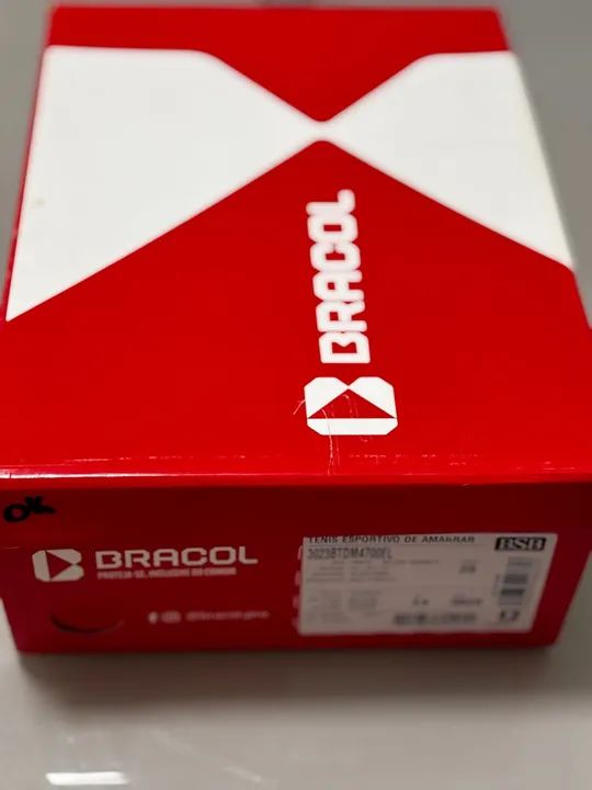 Bota de Segurança Detroit Eletricista Preto / Vermelho Bracol - novo na caixa - Foto 6