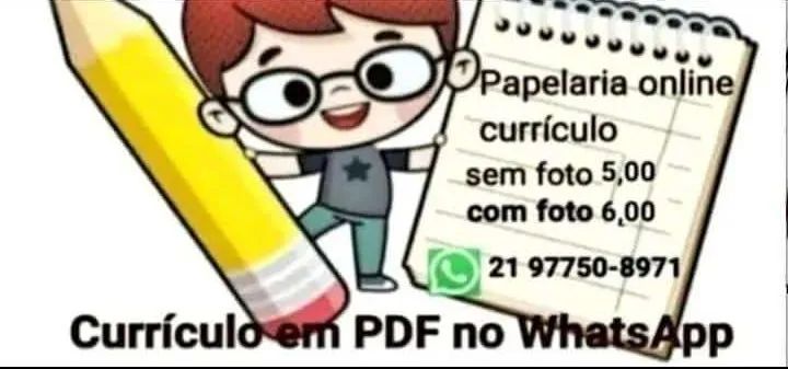 Currículo em PDF no WhatsApp 6,00