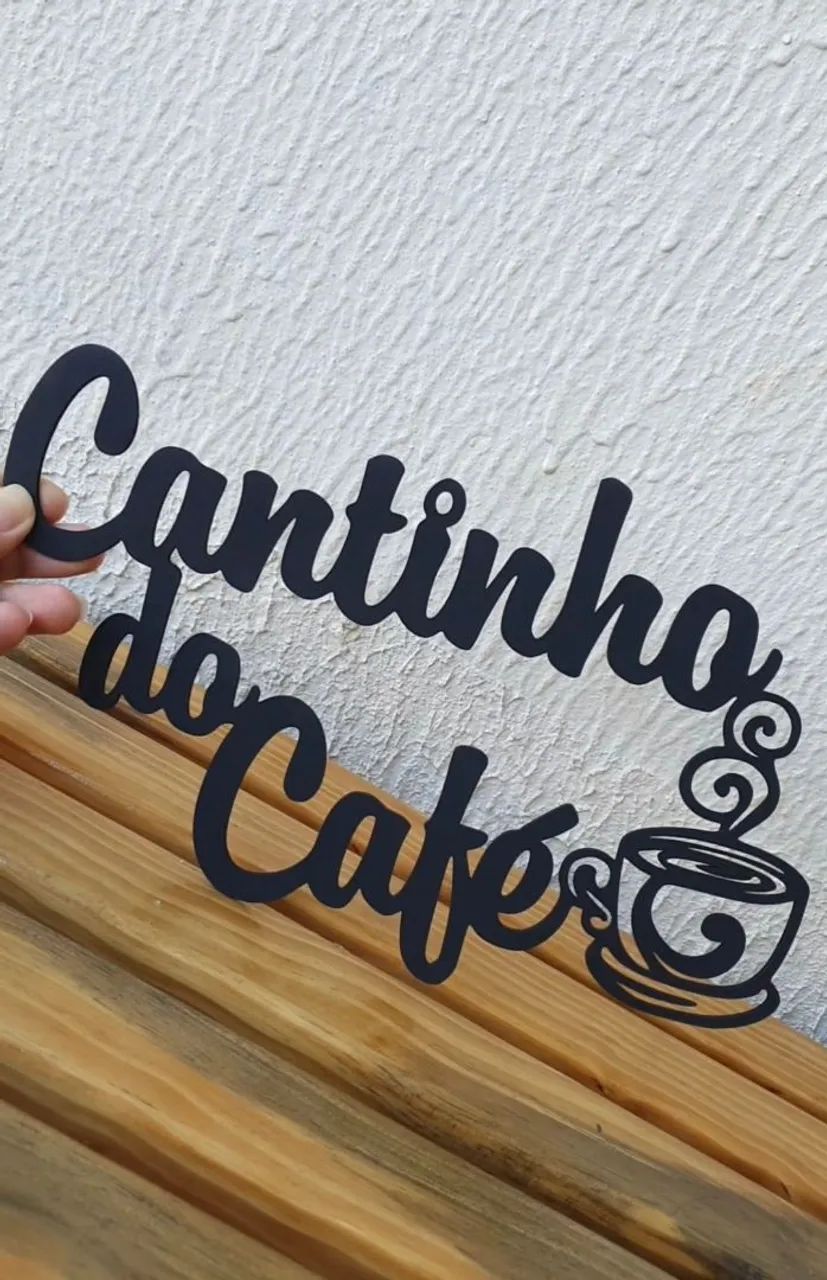 Cantinho do Café - Placa Decorativa