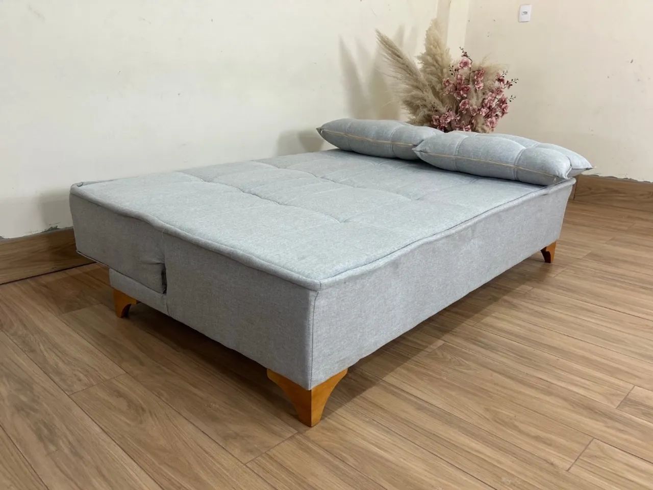 Sofá Cama Casal Zuric Tecido Linho l64 - Foto 4