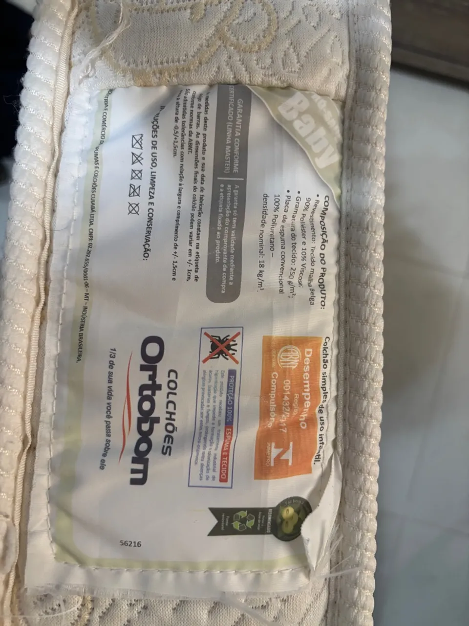 Colchão Infantil Ortobom Baby