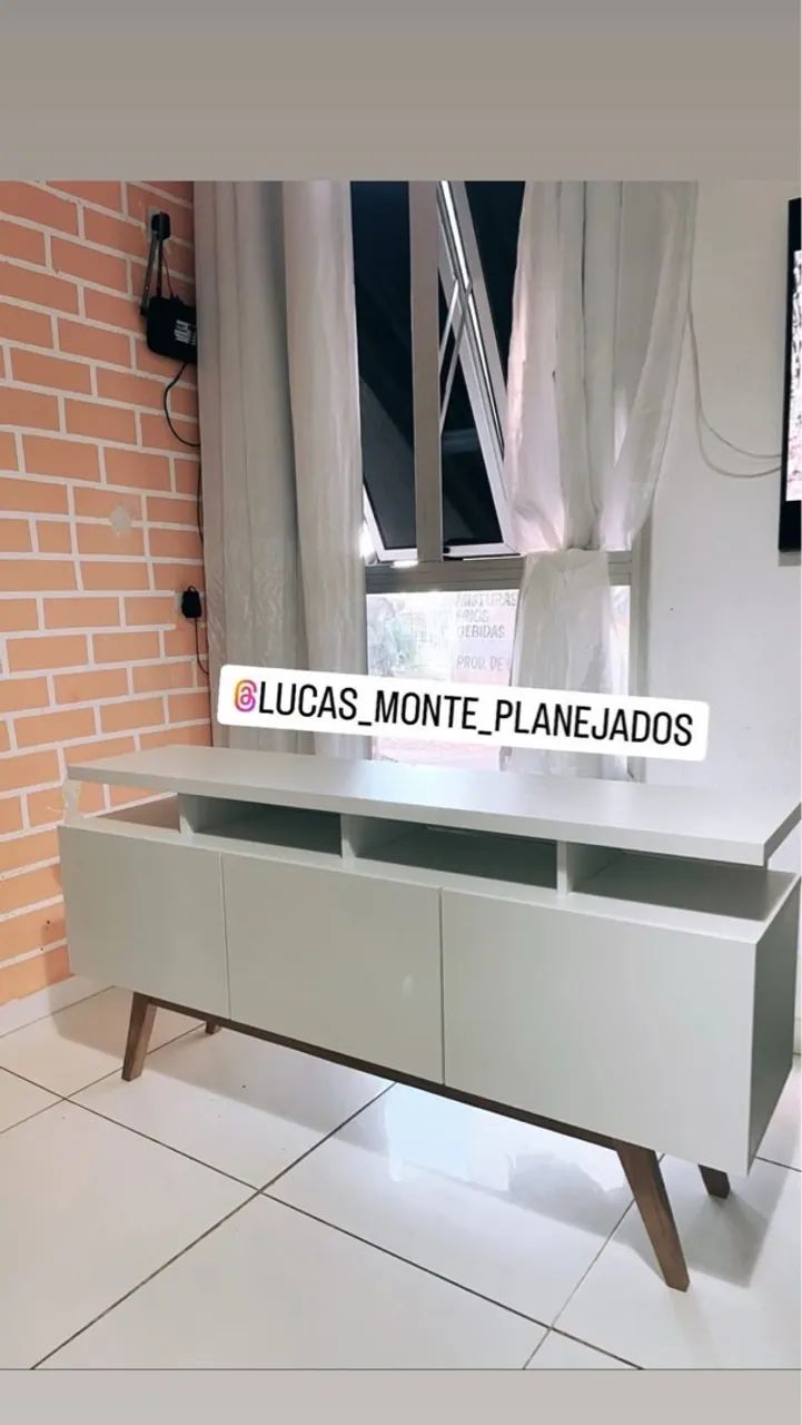 Rack retrô tampo 30mm 100% mdf 