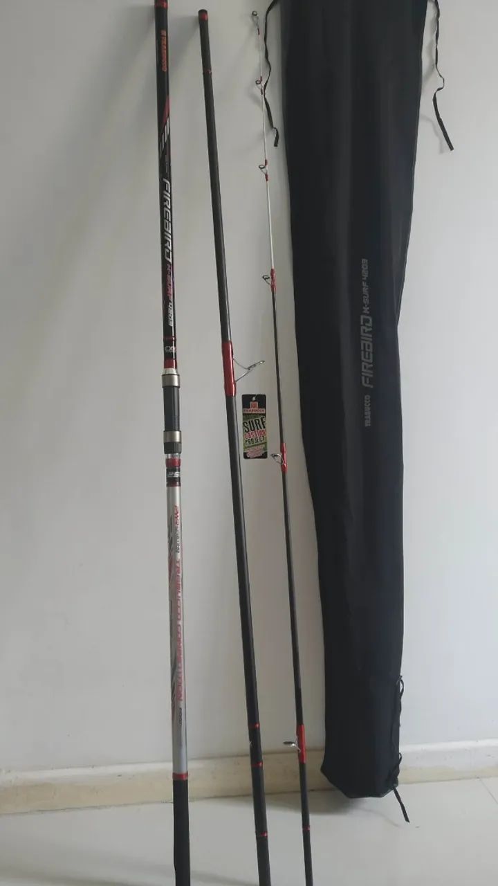 Vara pesca praia trabucco Firebird- nova