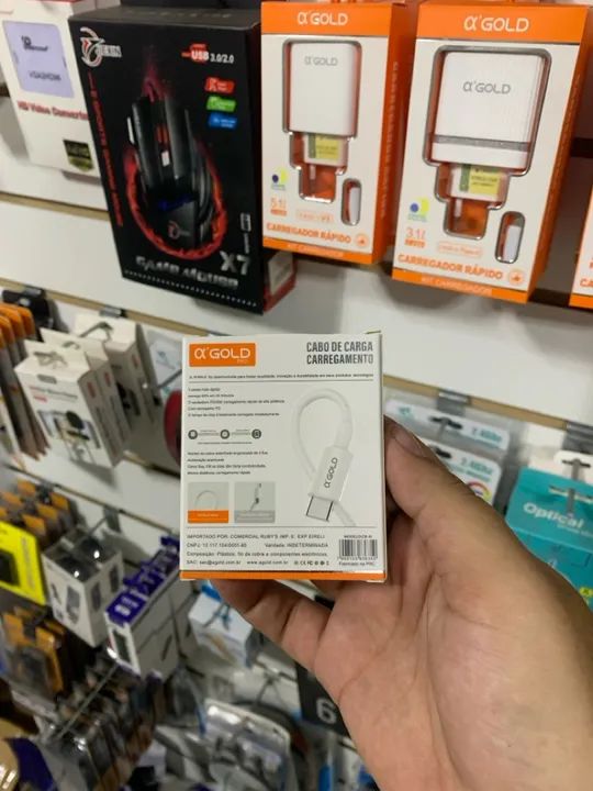 Cabo USB Tipo C para Celular 60W - Original - 1 Metro - Foto 2