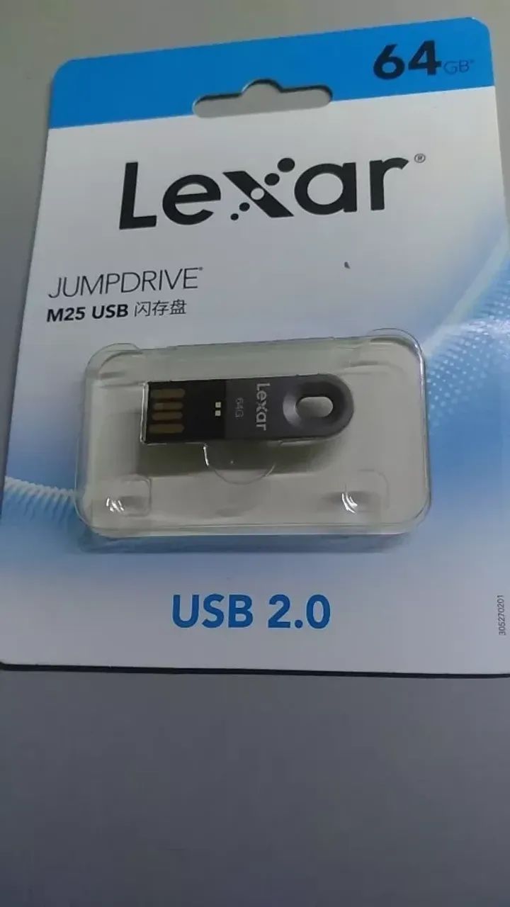 Pen Drive M25 Lexar 64 GB Slim, Ultra Fino, USB 2.0 , Novo, Lacrado.  - Foto 5