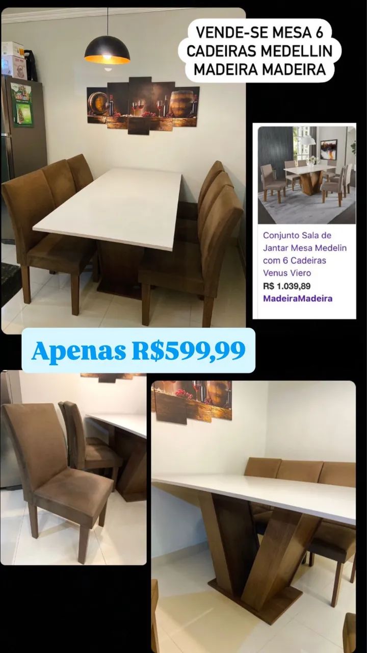 Mesa 6 cadeiras 64739713312257120