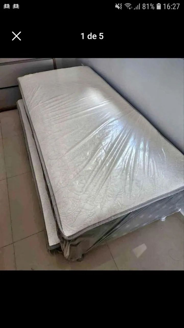 Colchão Box solteiro Novo com Cama auxiliar