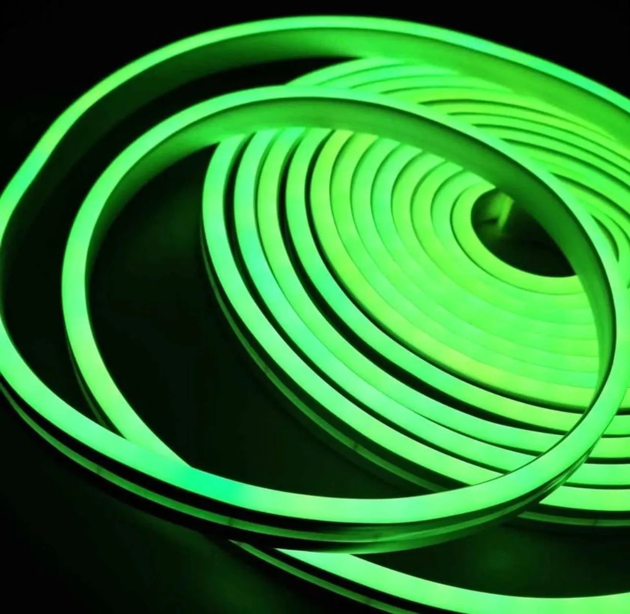 Fita led neon Verde 5M mangueira