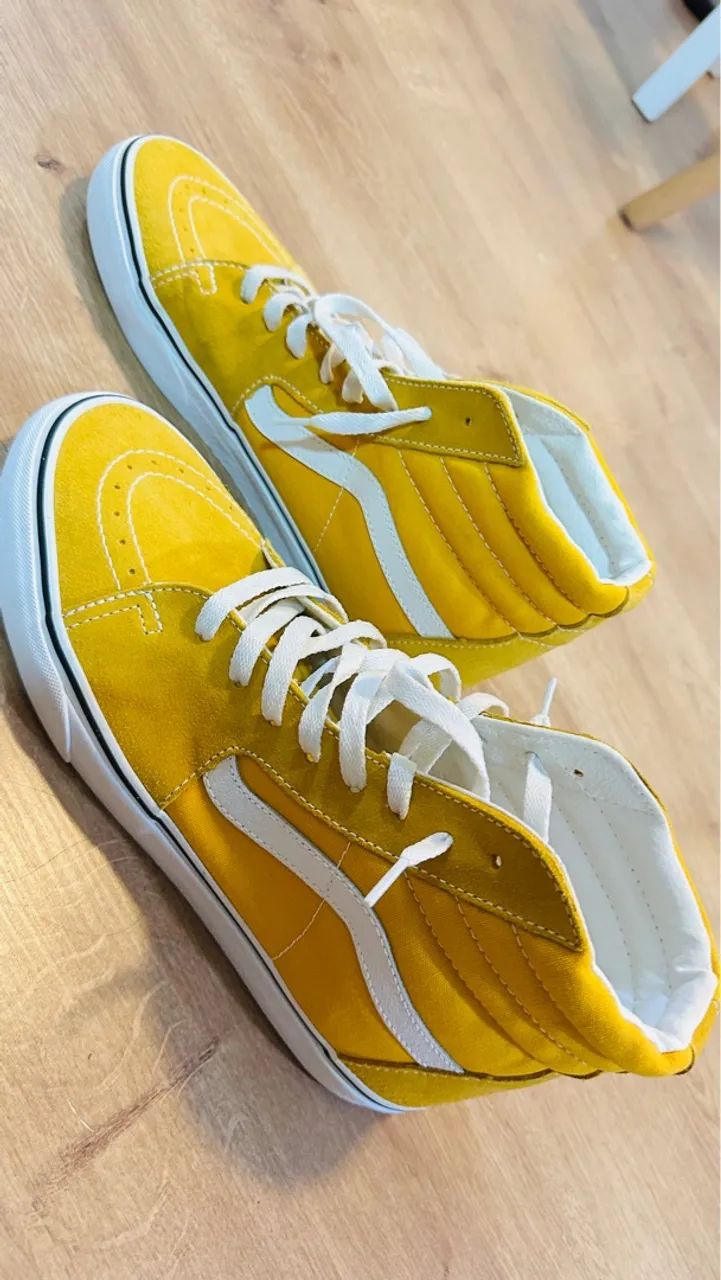 Vans Sk8 Hi Vans Amarelas Novoid Plus