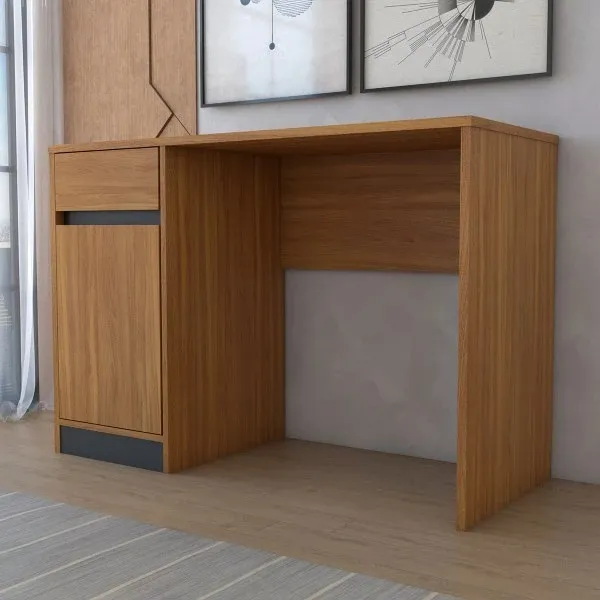 Mesa para computador de escritório amendola grafit
