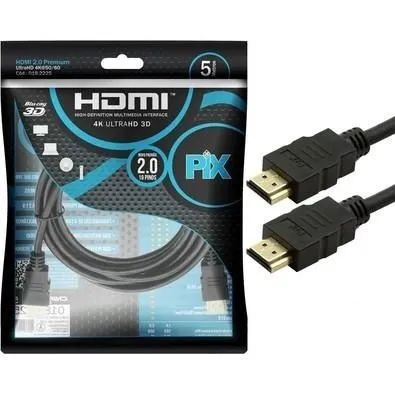 Cabo Hdmi 1,8m 2m 2,5m 3m 5m 10m 2.0 19p Gold (Entrega Grátis)