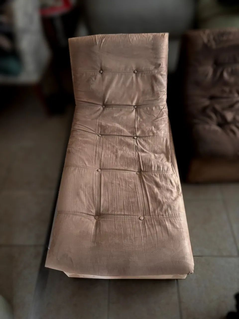 DOAÇÃO: Sofá de Canto Chaise Marrom - Centro Floripa - Foto 5