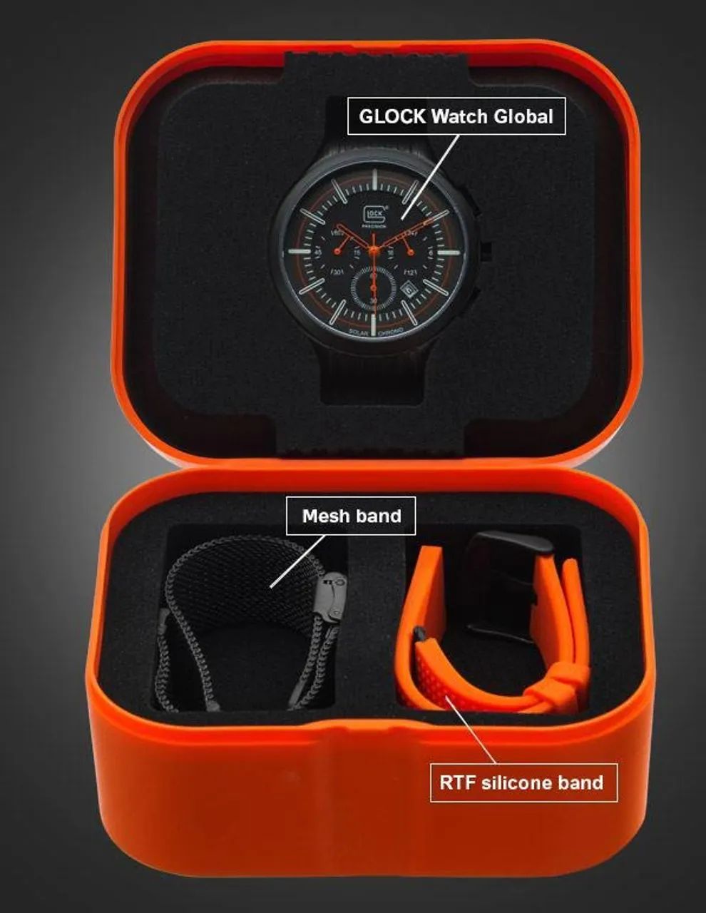 Relógio Glock Watch Global Solar Chrono Set Gwc-0003 - Foto 5