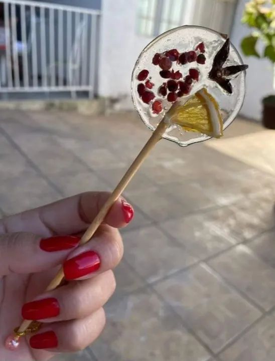 Pirulito de Cristal com especiarias para drinks e chás  - Foto 2