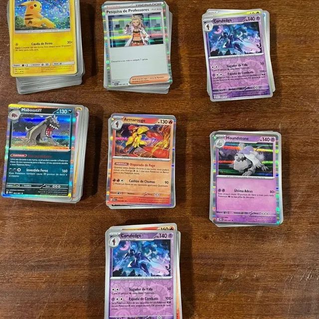 lote de 50 cartas pokemon originais