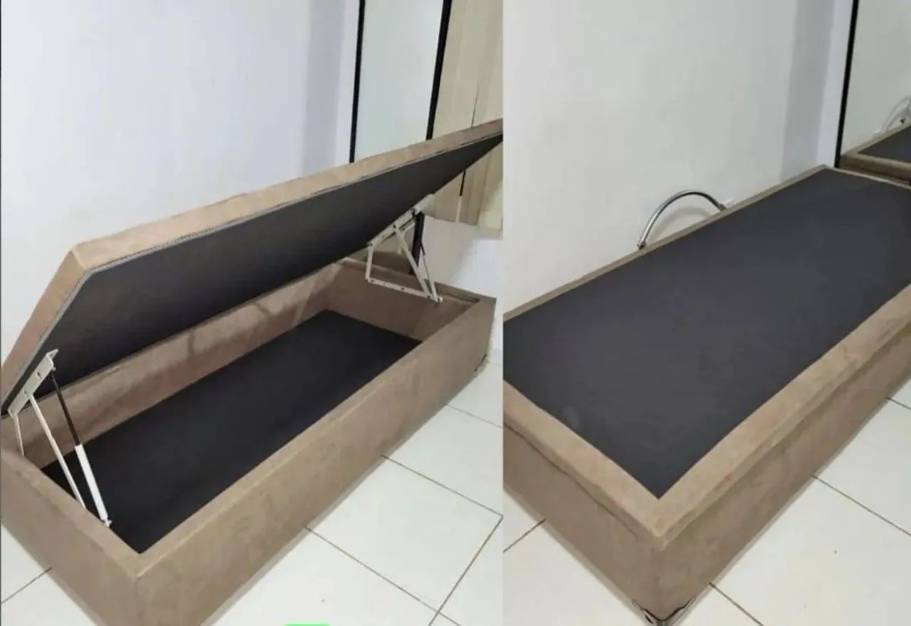 Cama box baú solteiro