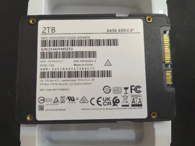 SSD 2TB WD Perfeito Estado p/ Notebook e Desktop - Foto 3